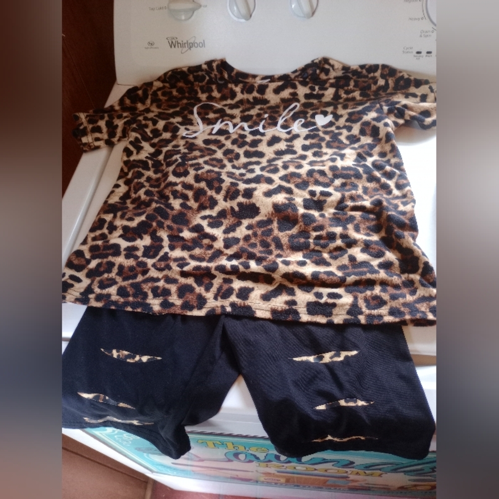 Cute Girls Matching Shorts Set